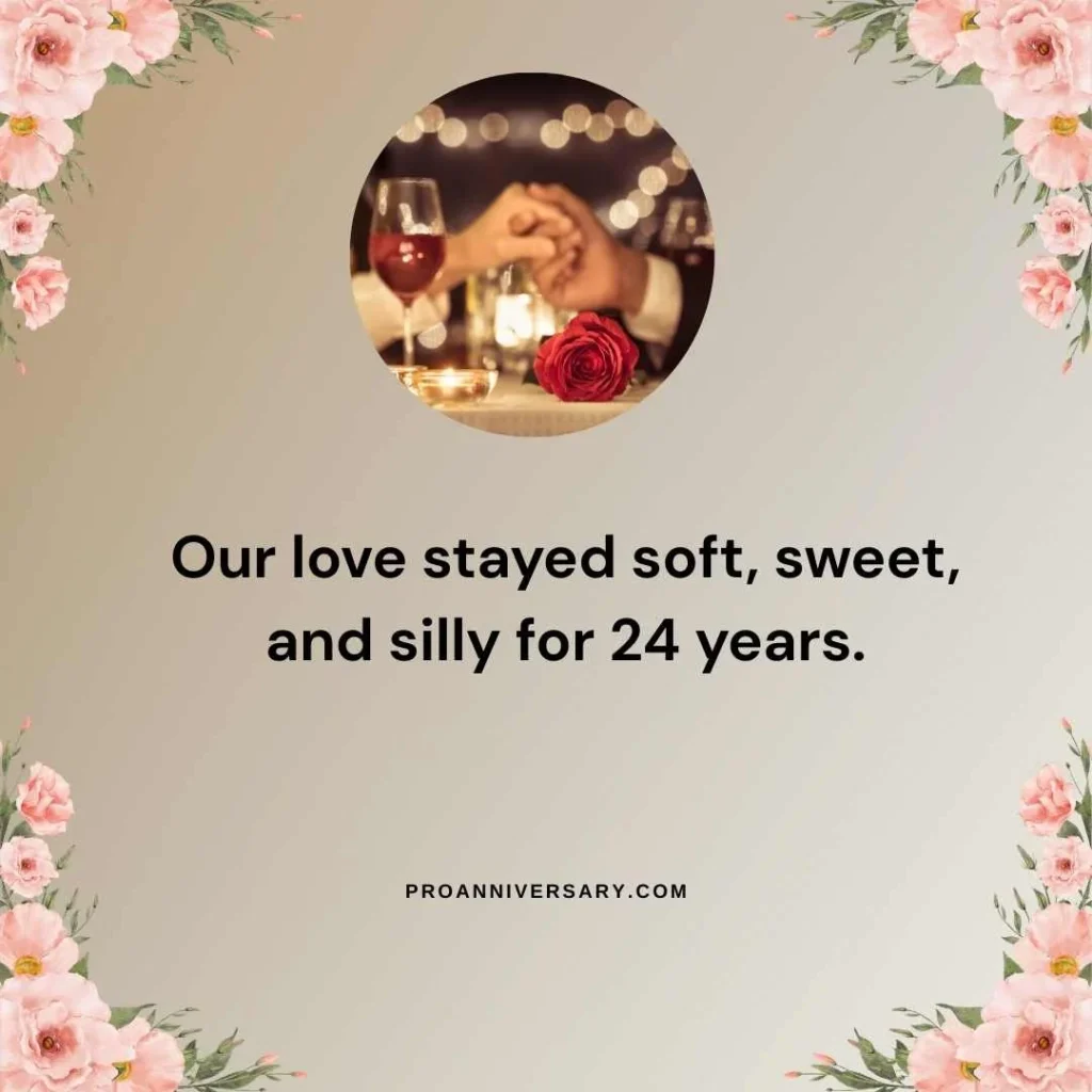 24 Years Anniversary Captions
