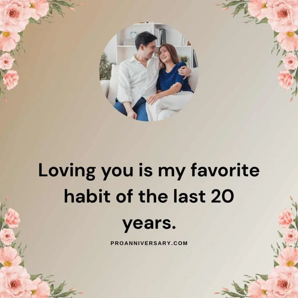 Cute 20 Year Anniversary Quotes 