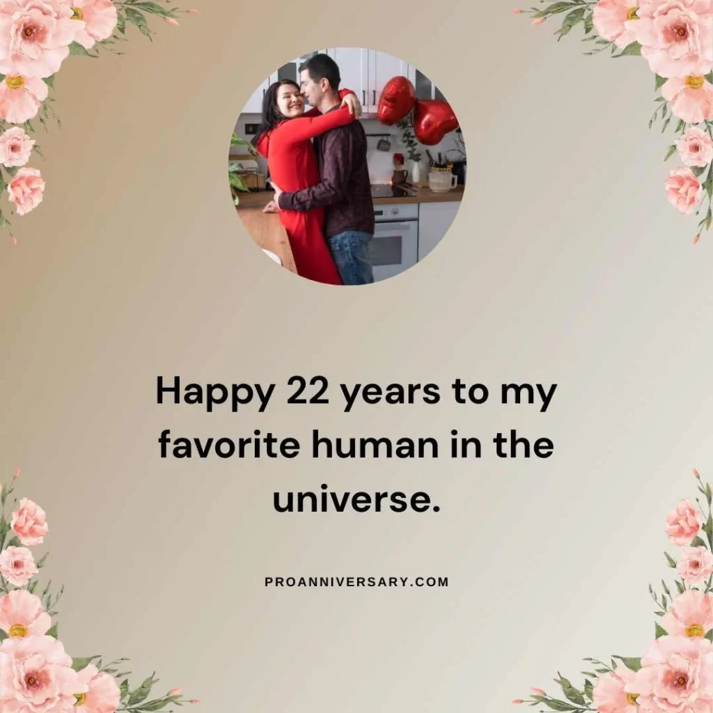  Cute 22nd Anniversary Quotes