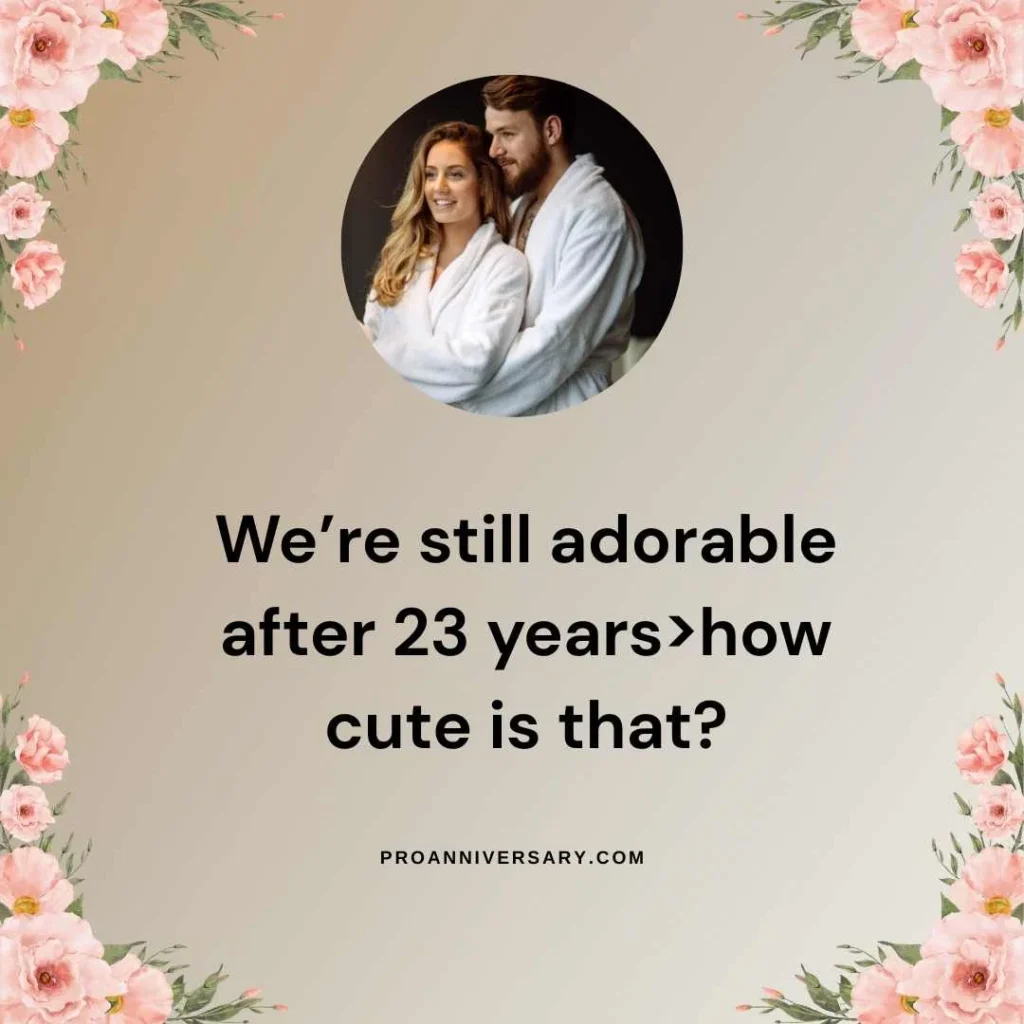 Cute and Sweet 23rd Anniversary