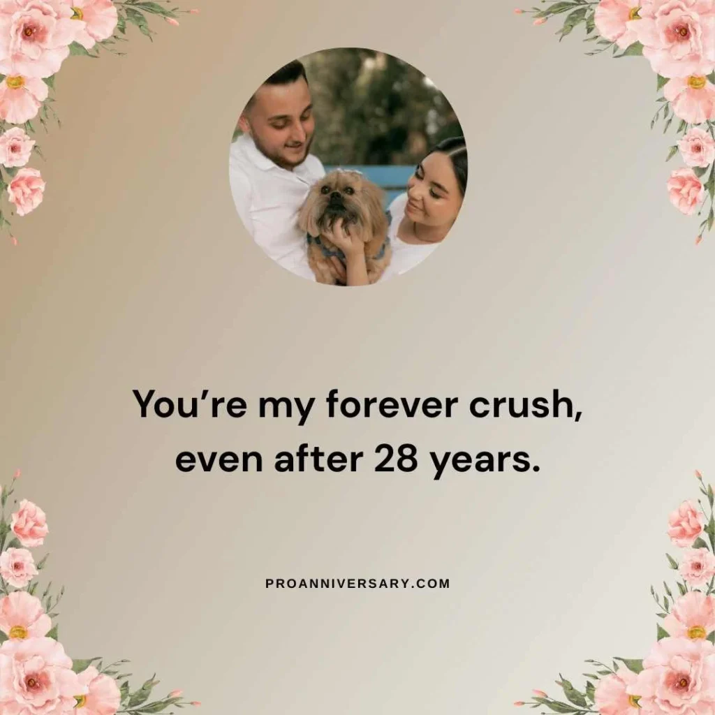 Cute & Sweet 28 Year Anniversary  