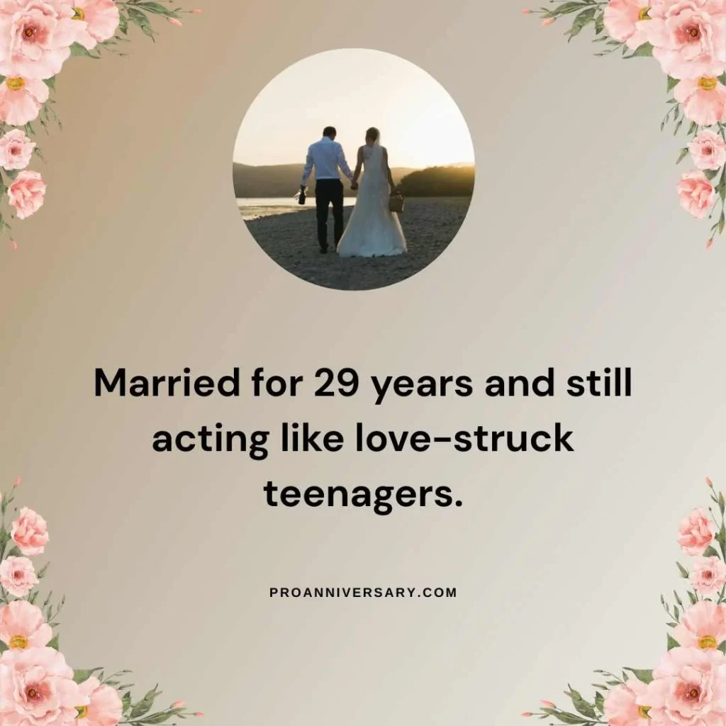 Cute & Sweet 29 Years Anniversary