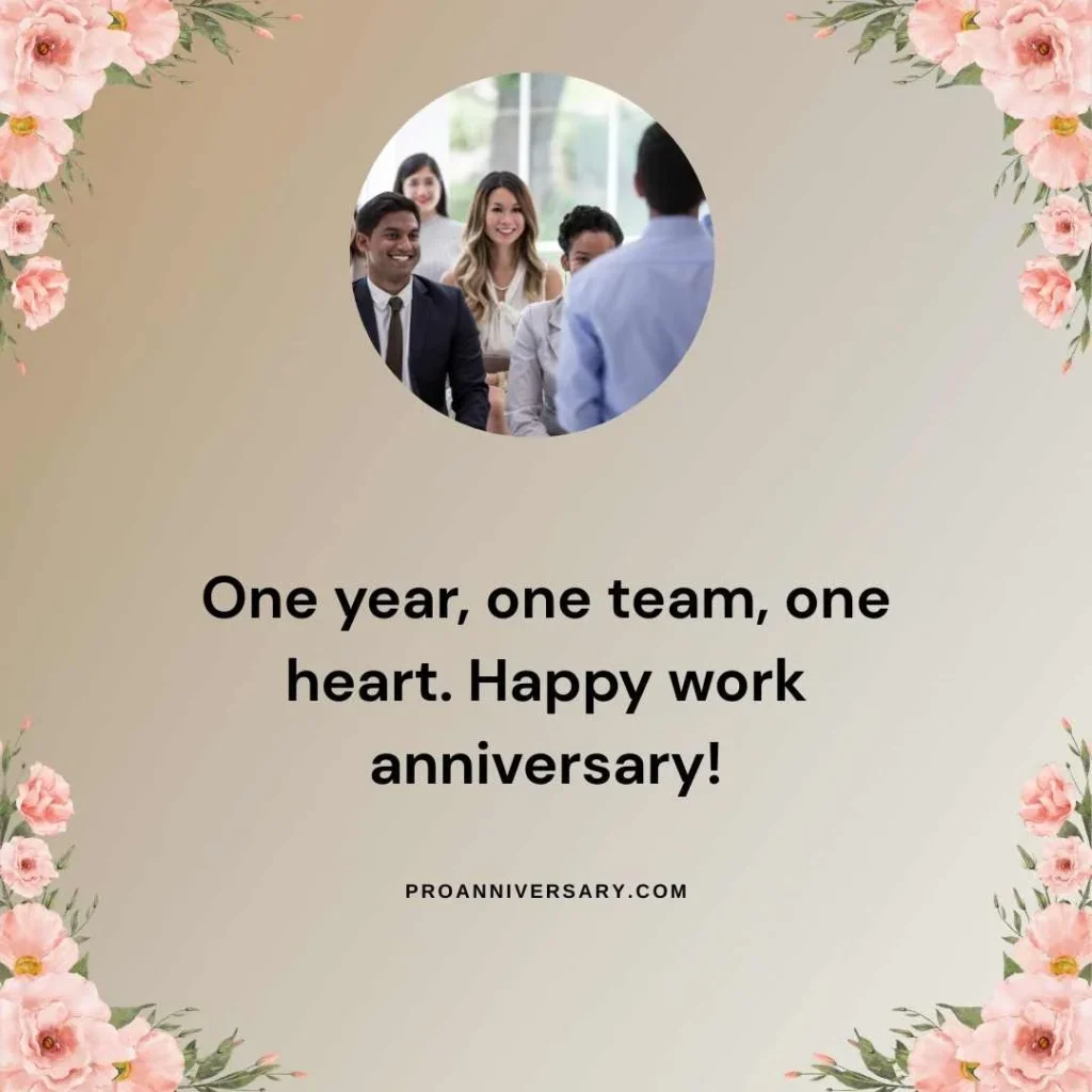 Heartfelt Work Anniversary Quotes  