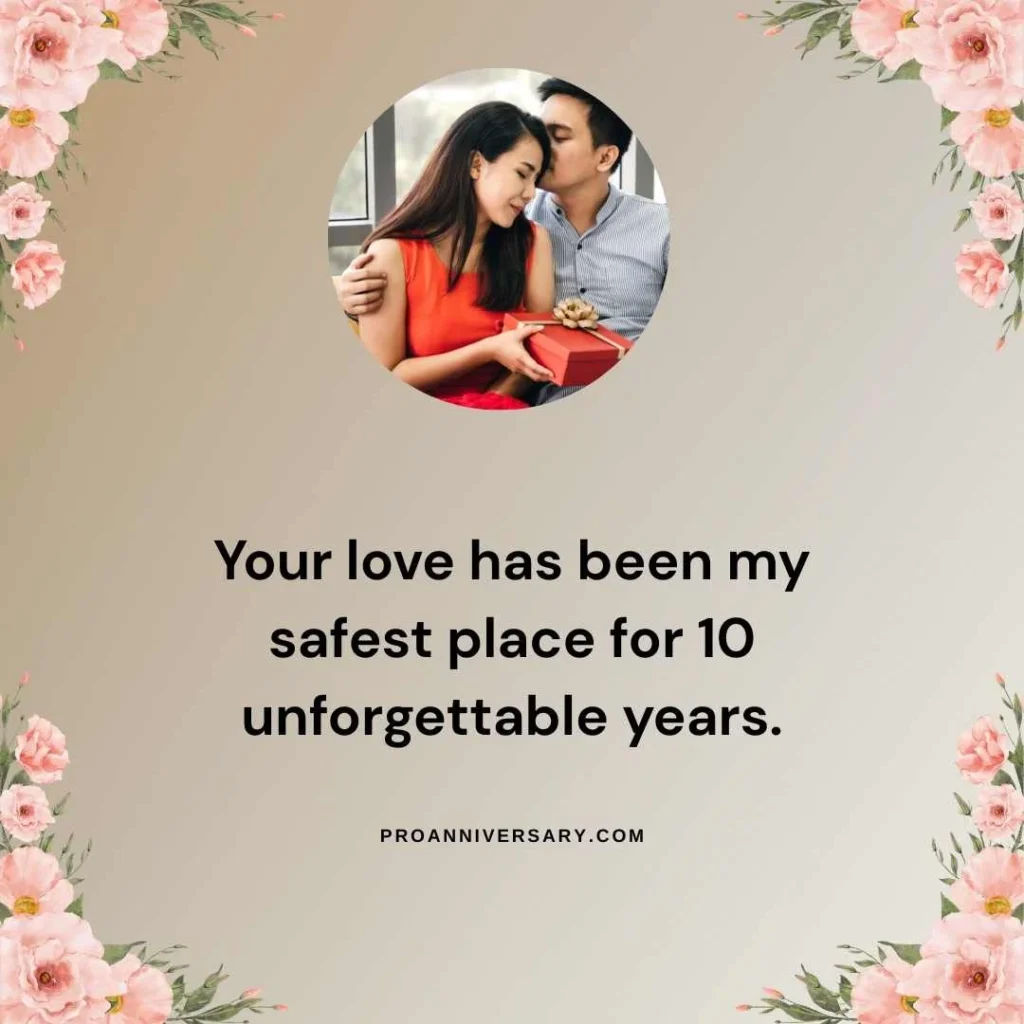 Romantic 10 Year Anniversary Quotes  
