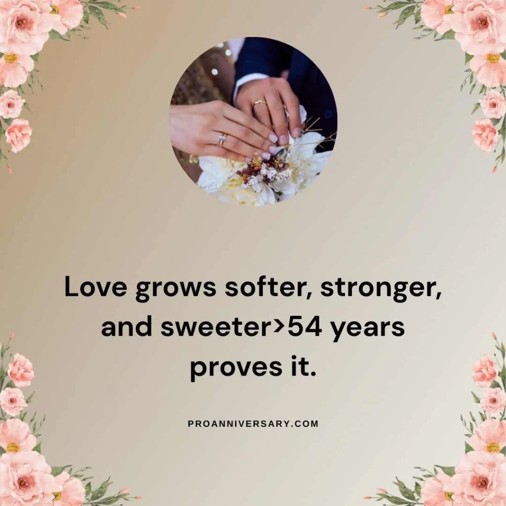 Romantic 54th Wedding Anniversary 