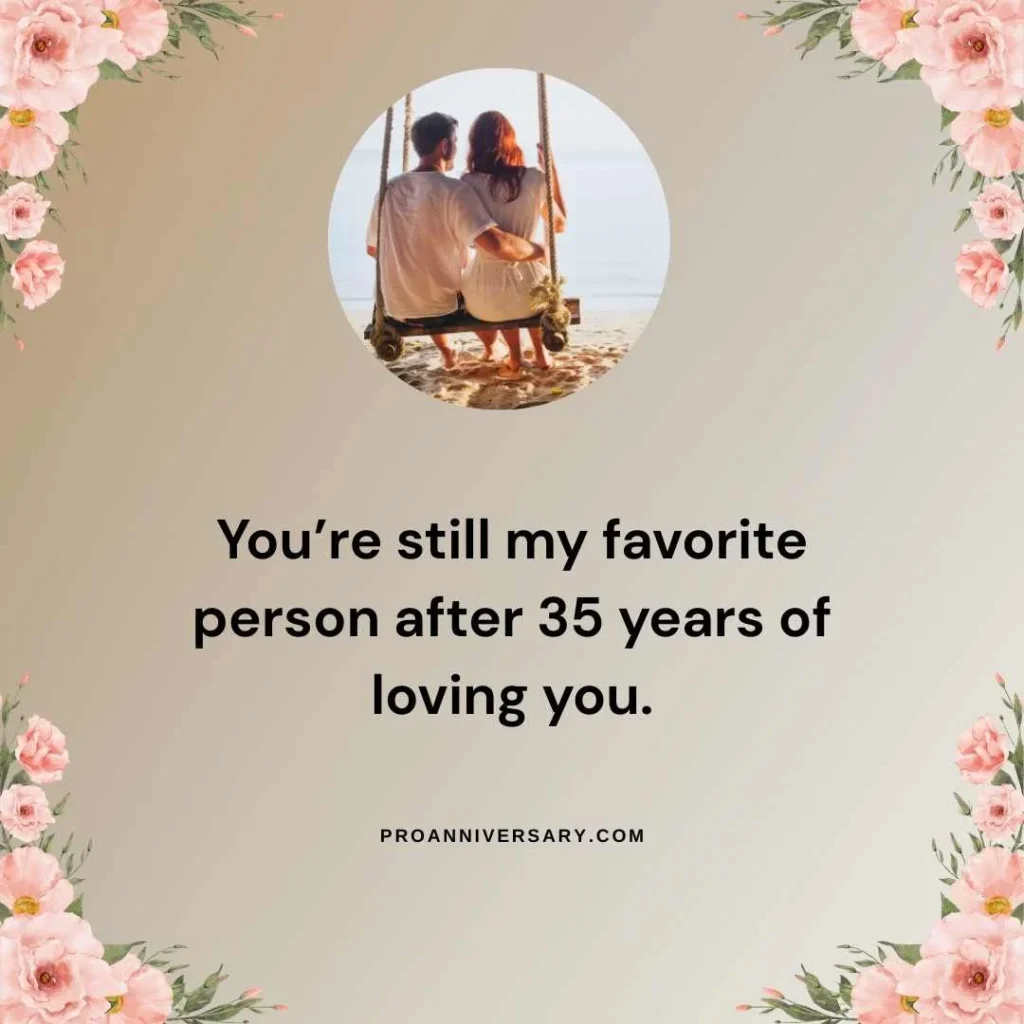 Sweet 35 Years Anniversary Quotes