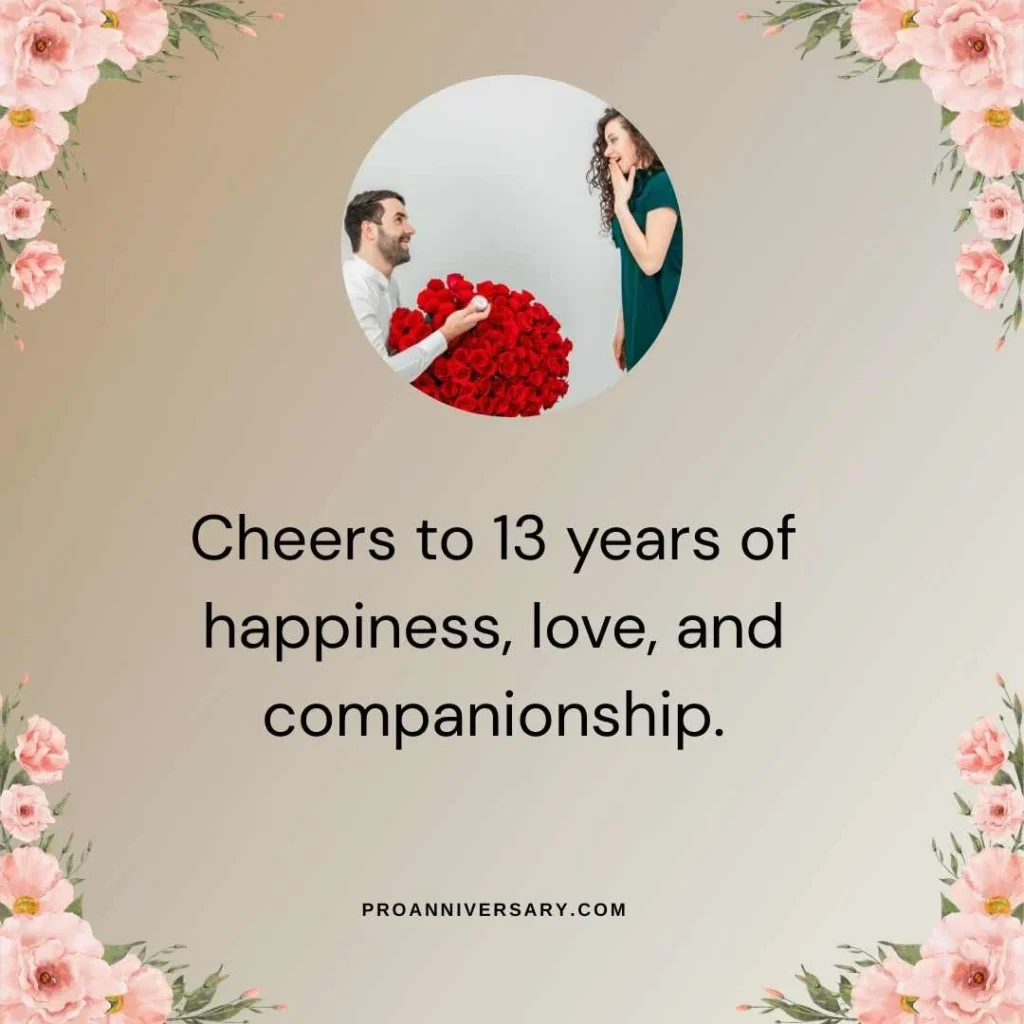 13th Anniversary Quotes