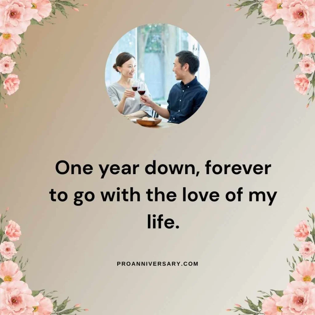 1st Wedding Anniversary Quotes for Husband