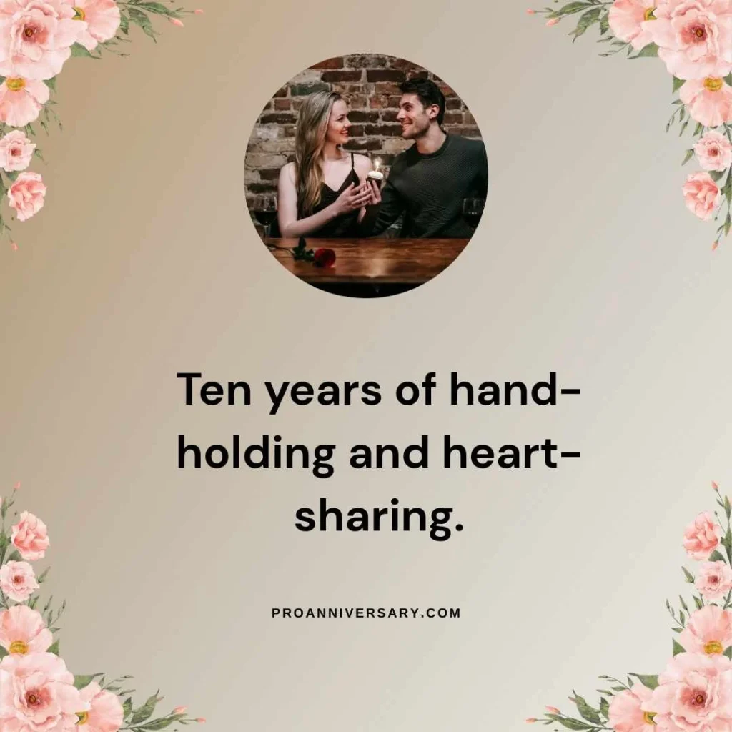 Cute 10th Anniversary Quotes