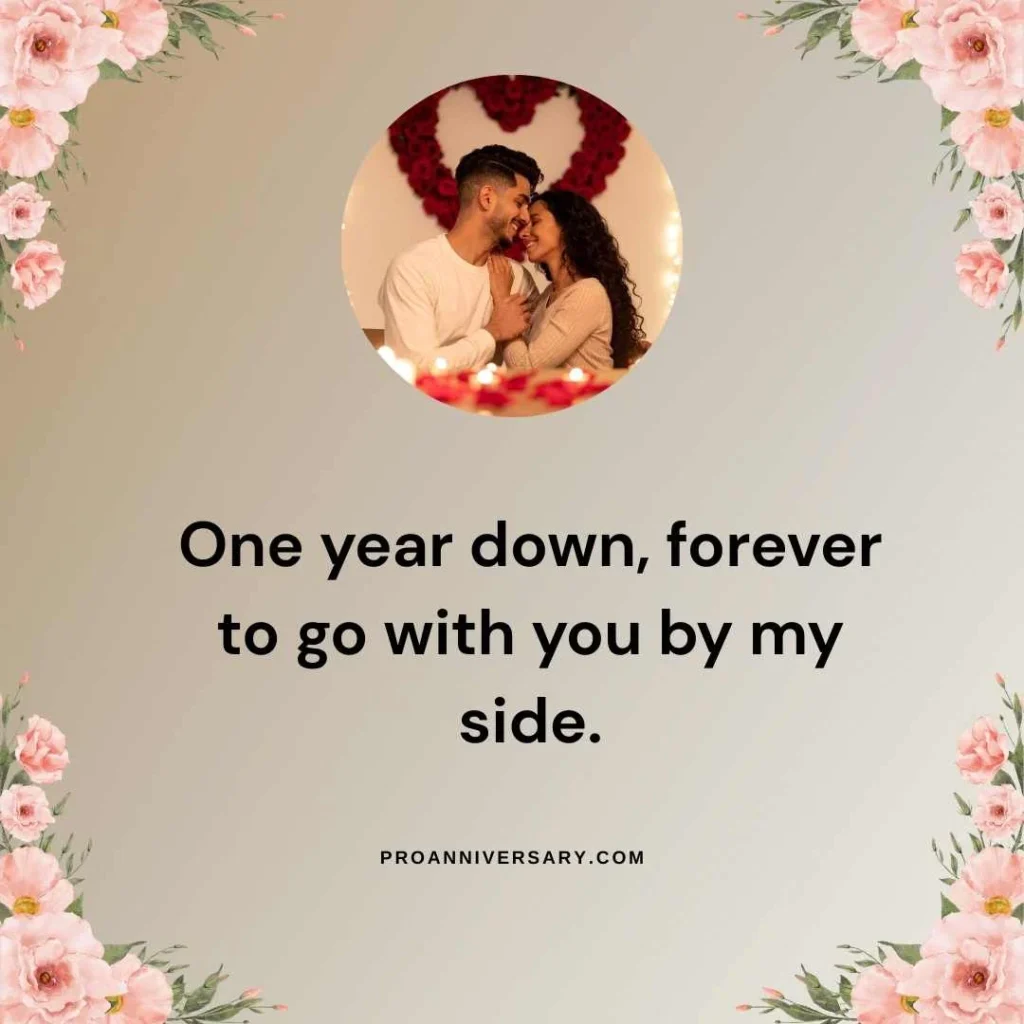 Romantic First Anniversary Quotes for Husband