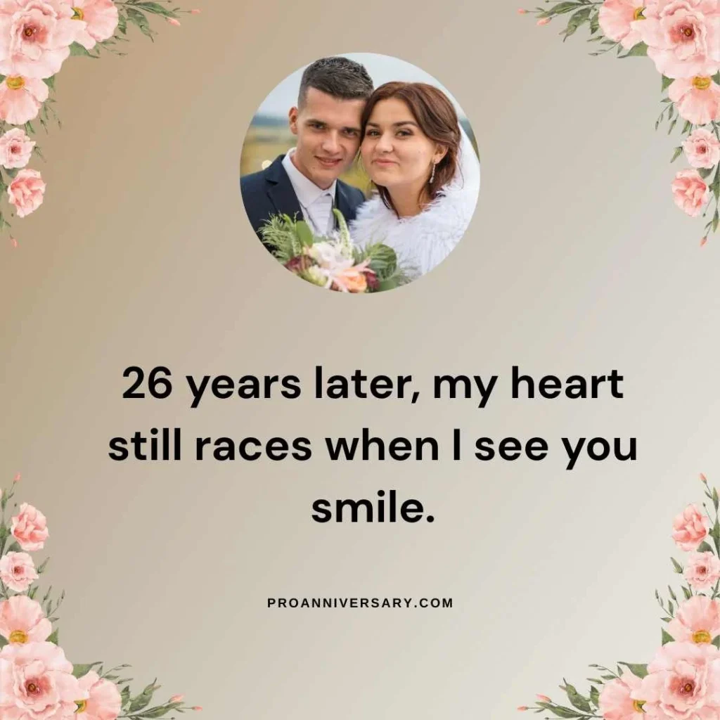 Romantic Happy 26th Wedding 