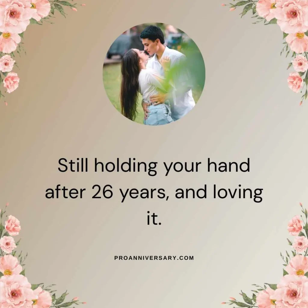 Cute 26 Years Anniversary Quotes
