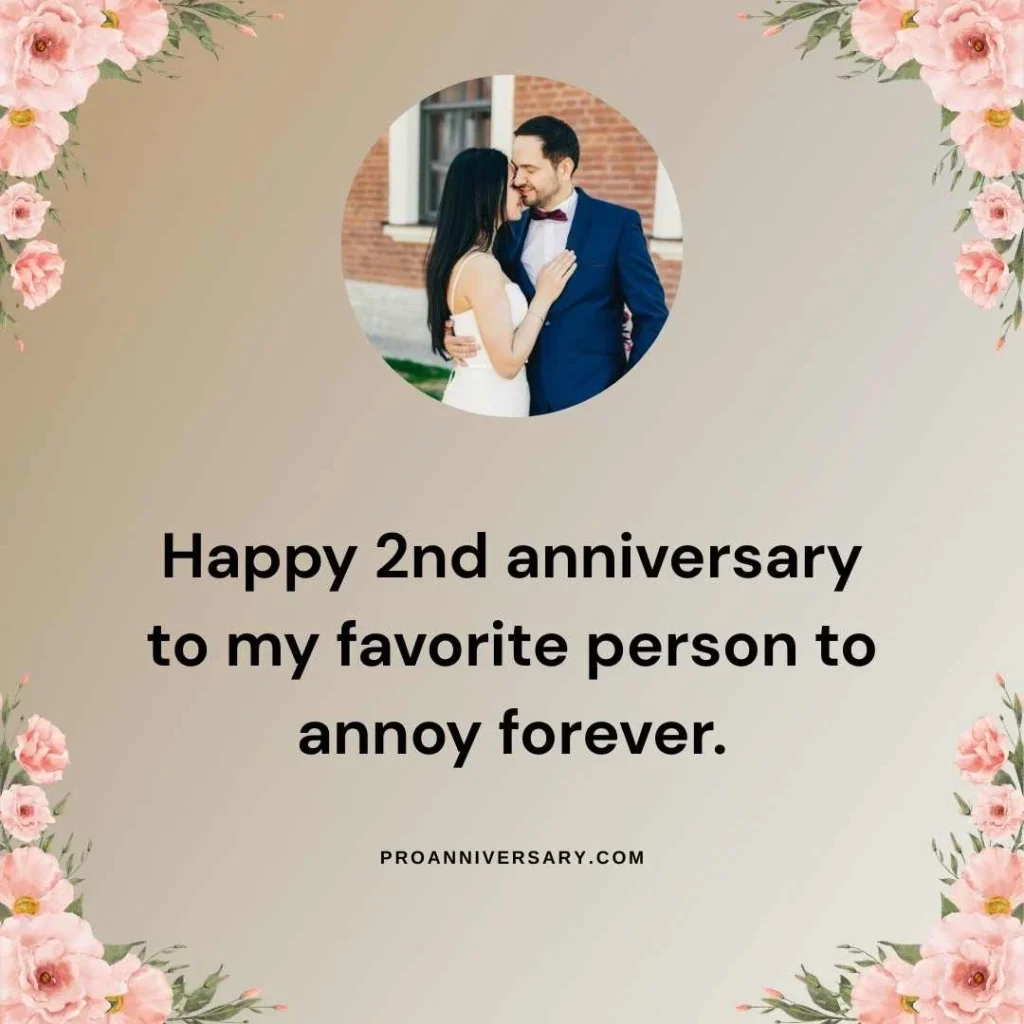 Cute Second Anniversary Quotes