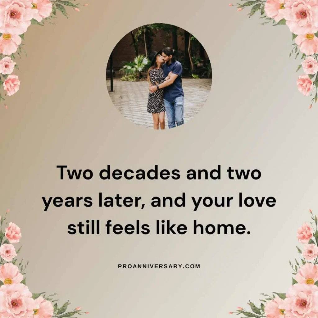 Heartfelt 22 Years of Marriage Anniversary