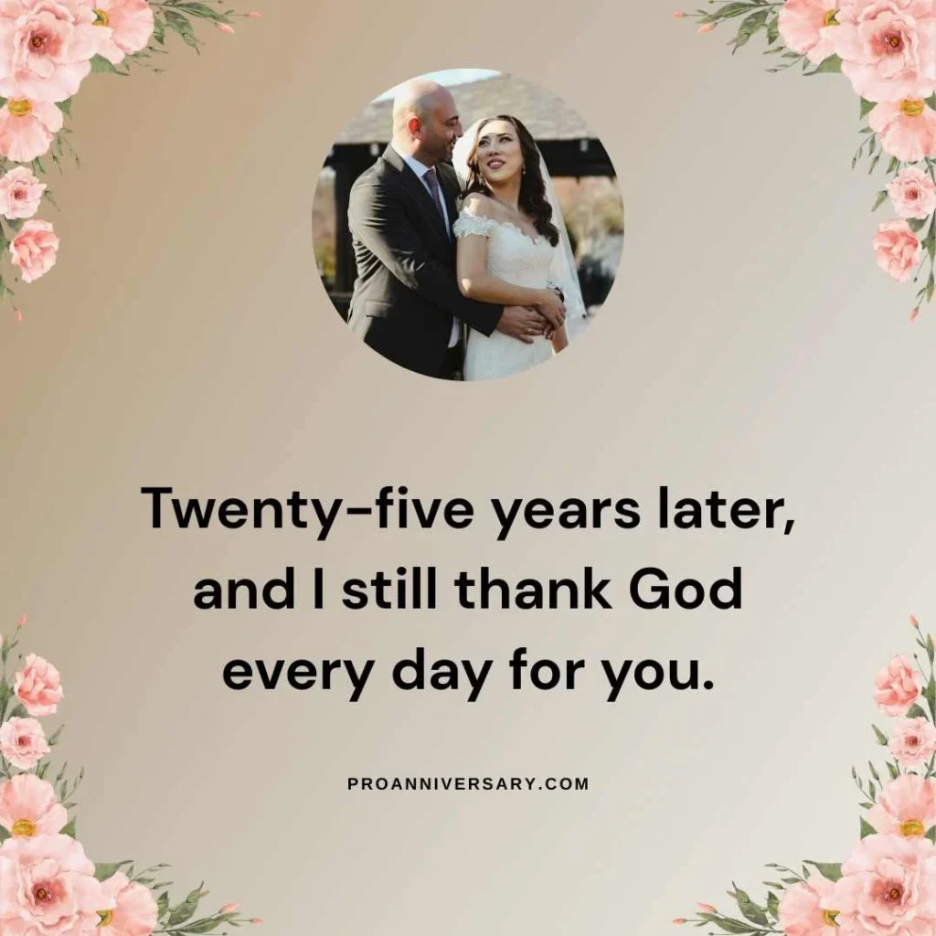 Heartfelt 25th Anniversary Quotes for Wife
