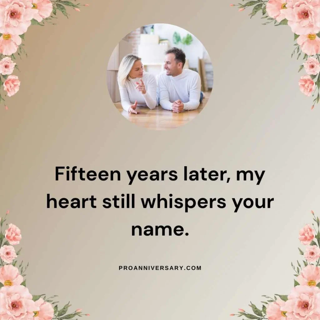 Romantic 15 Years Work Anniversary