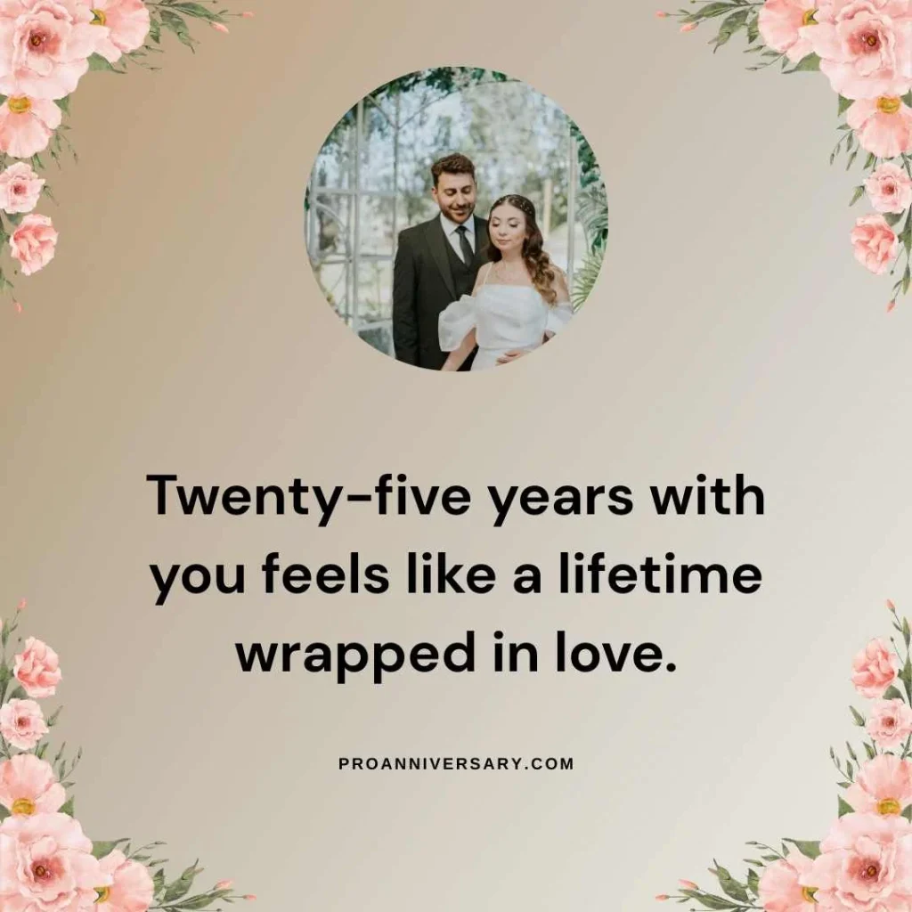 Romantic 25th Anniversary Quotes for Wife