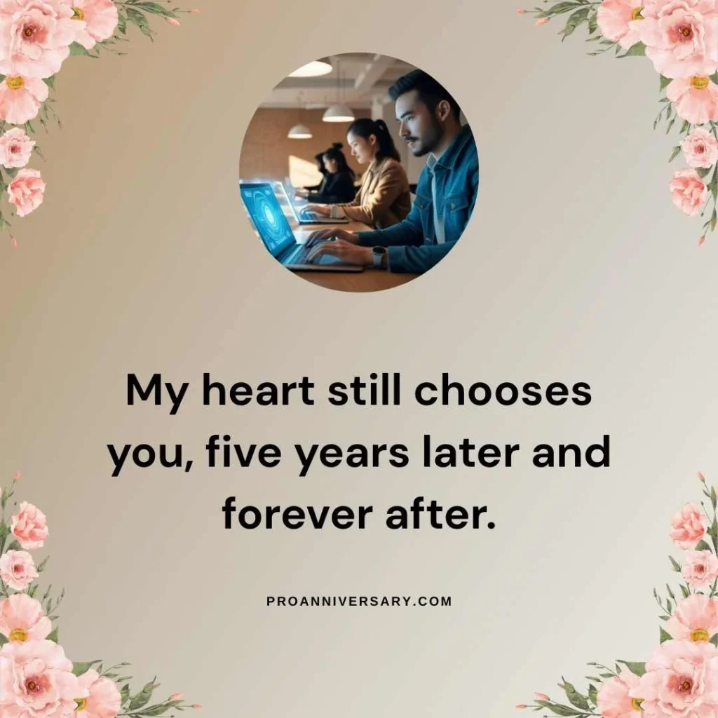 Romantic One Year Work Anniversary