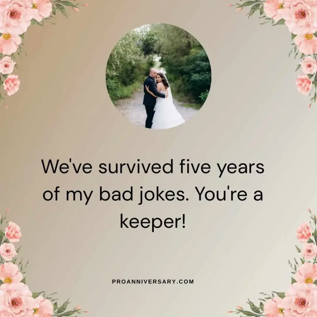 Cute and Playful Anniversary Captions for Him