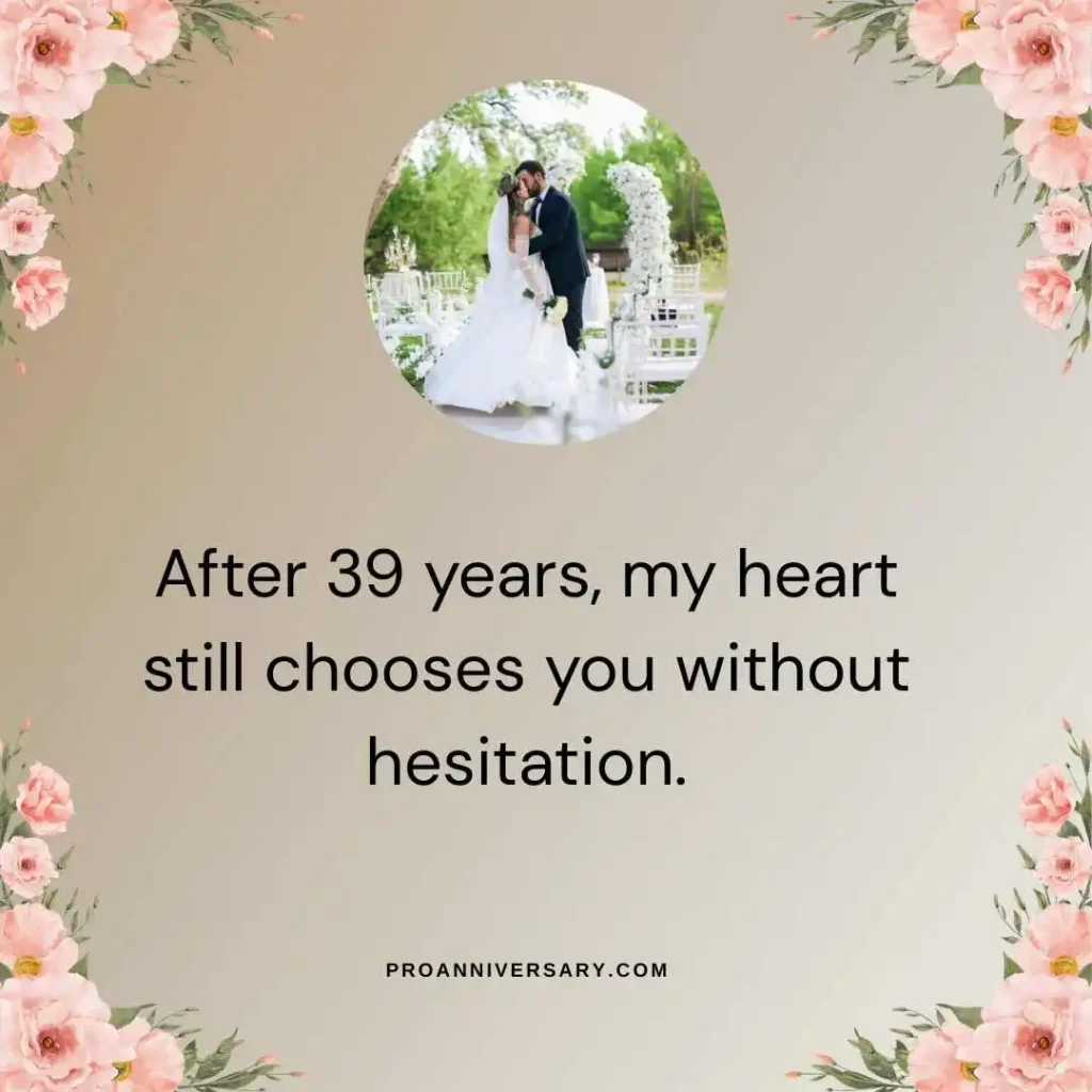 Romantic 39th Anniversary Quotes