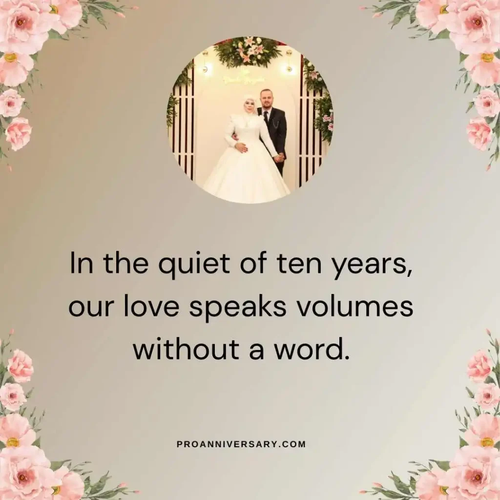 Romantic Quotes for Your 10th Anniversary