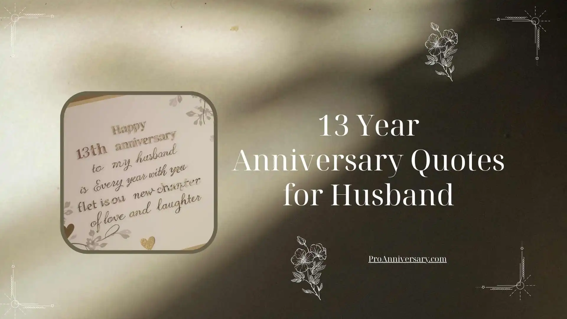 13 Year Anniversary Quotes for Husband