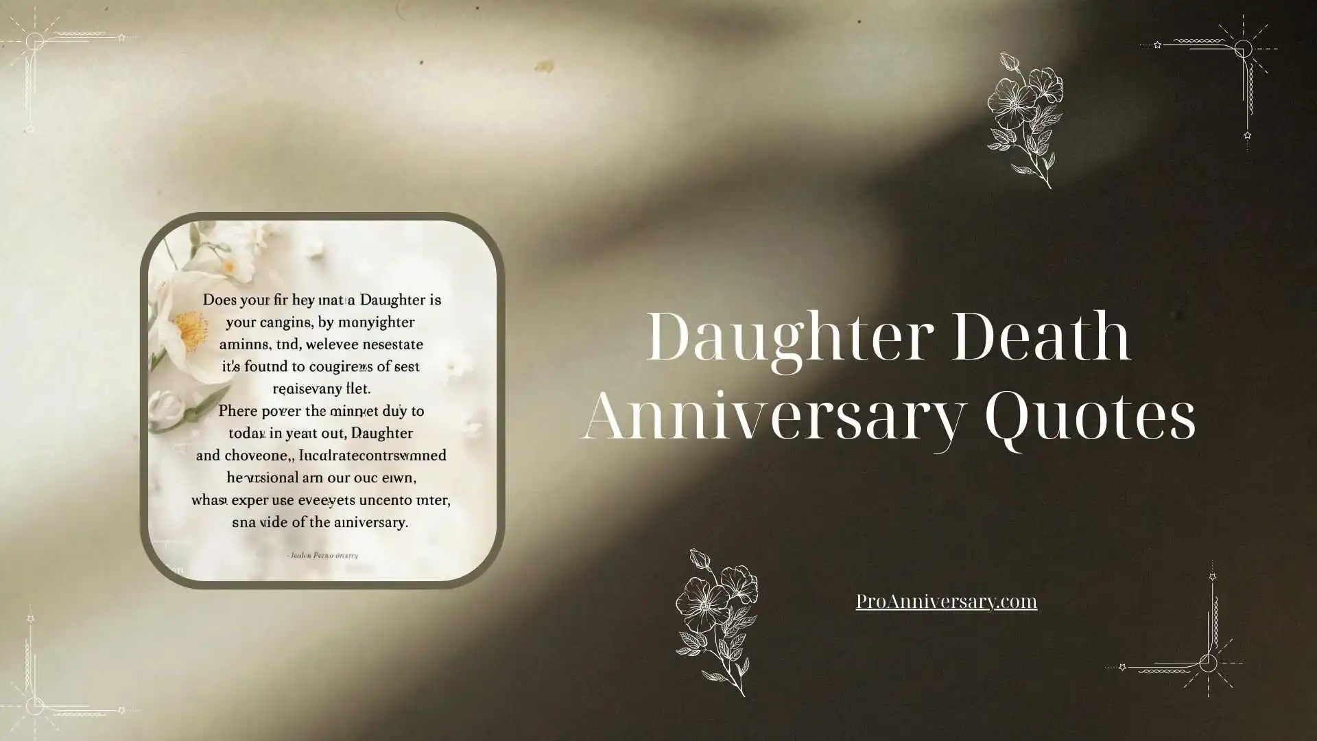 Daughter Death Anniversary Quotes