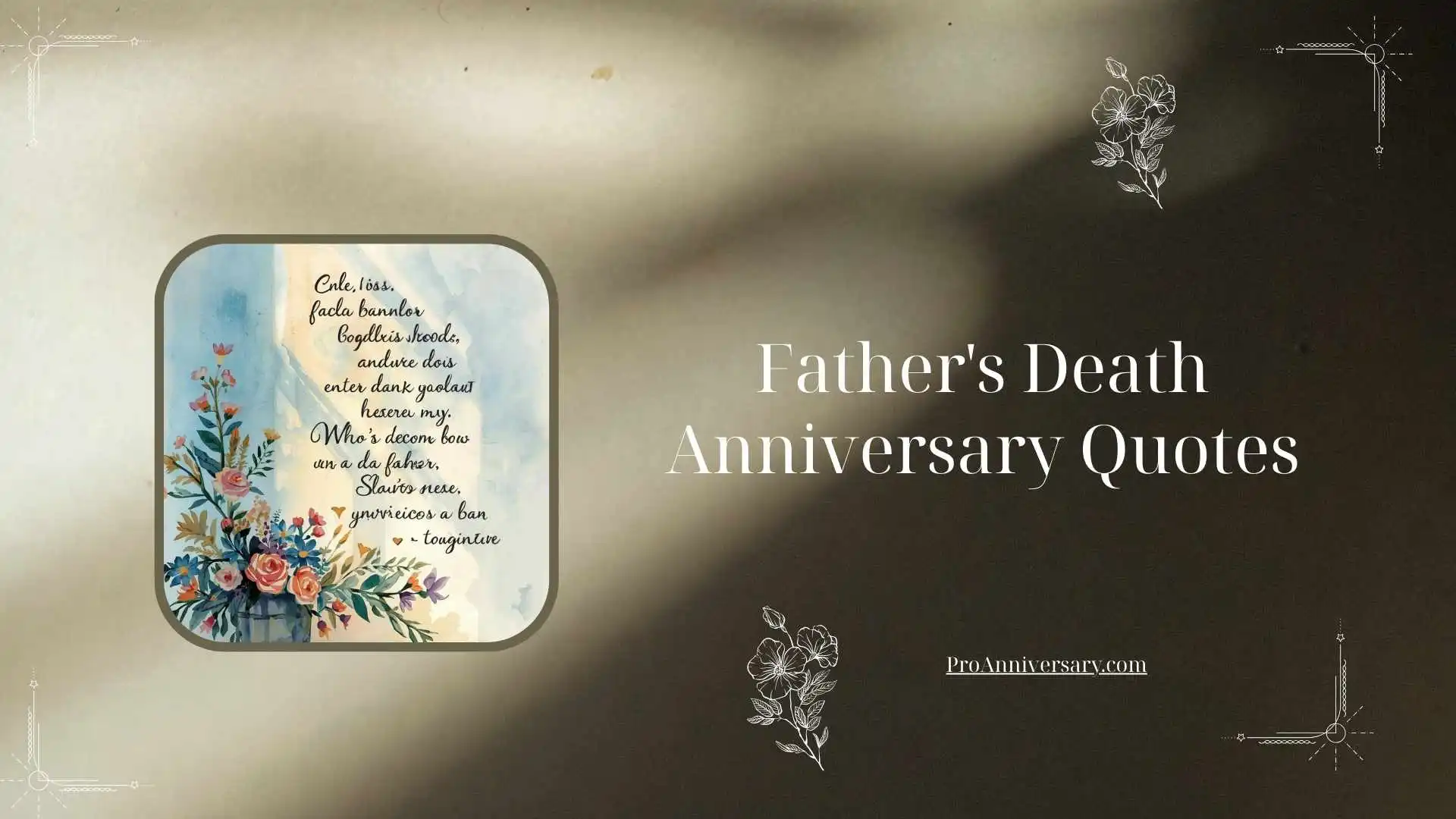 Father's Death Anniversary Quotes